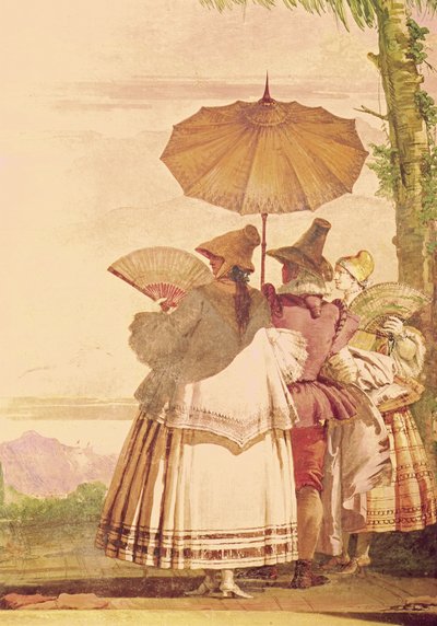 Die Sommerpromenade, ca. 1757 von Giovanni Domenico Tiepolo